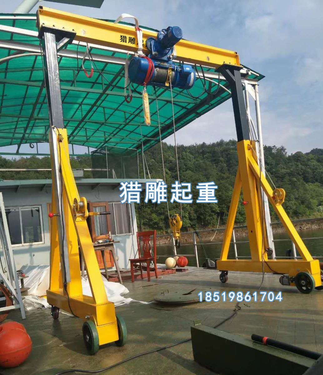 可升降電動(dòng)移動(dòng)龍門吊實(shí)拍圖